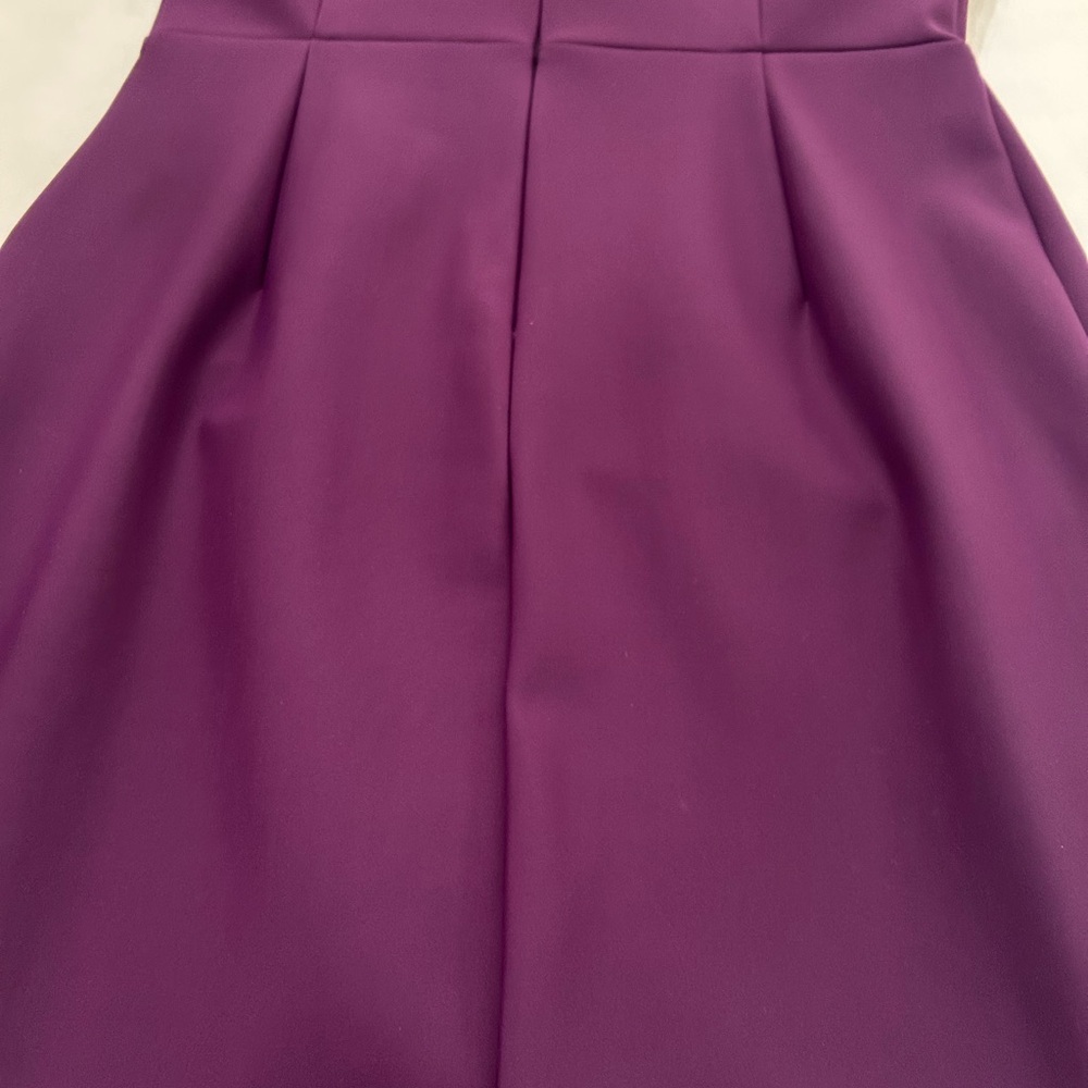 Alex Evenings Dress Rich Purple Faux Wrap, Ruched Size 10 - Picture 11 of 13